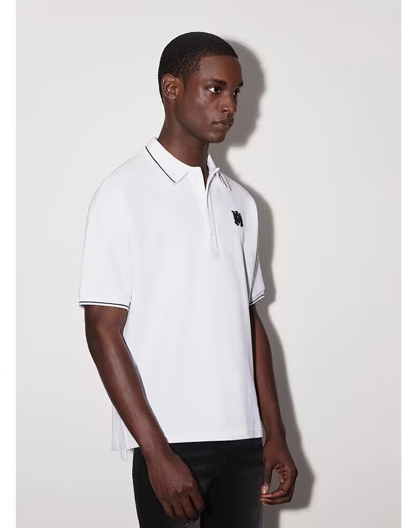 5128款P76 刺绣POLO黑色 白色 S M L XL