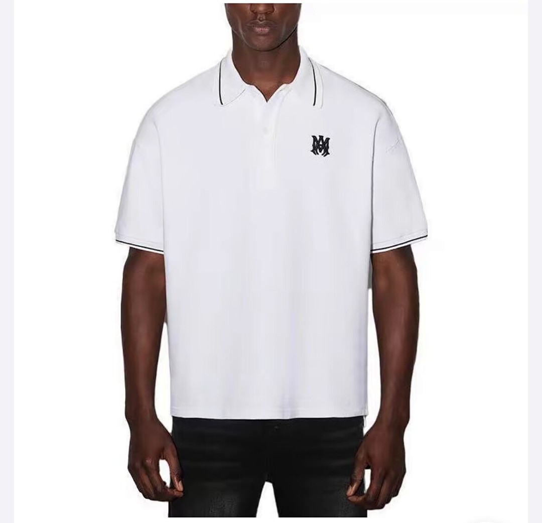 5128款P76 刺绣POLO黑色 白色 S M L XL