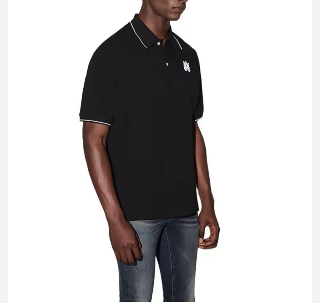 5128款P76 刺绣POLO黑色 白色 S M L XL