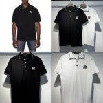 5128款P76 刺绣POLO黑色 白色 S M L XL