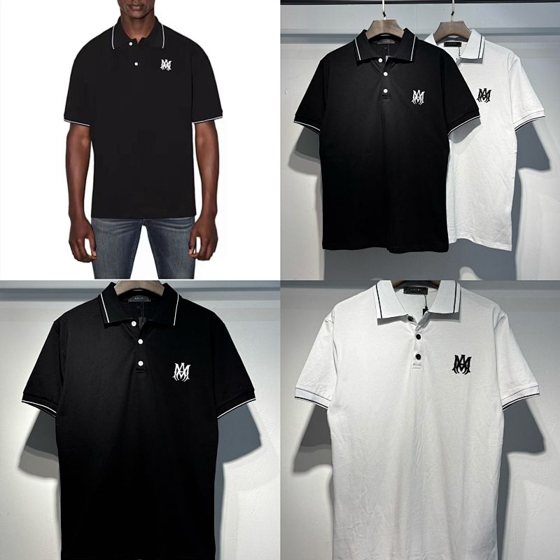 5128款P76 刺绣POLO黑色 白色 S M L XL