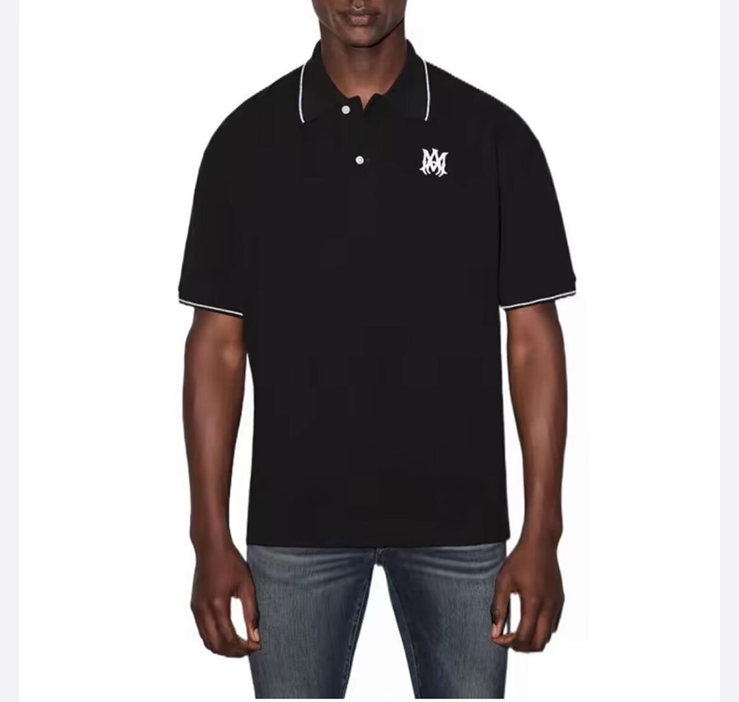 5128款P76 刺绣POLO黑色 白色 S M L XL