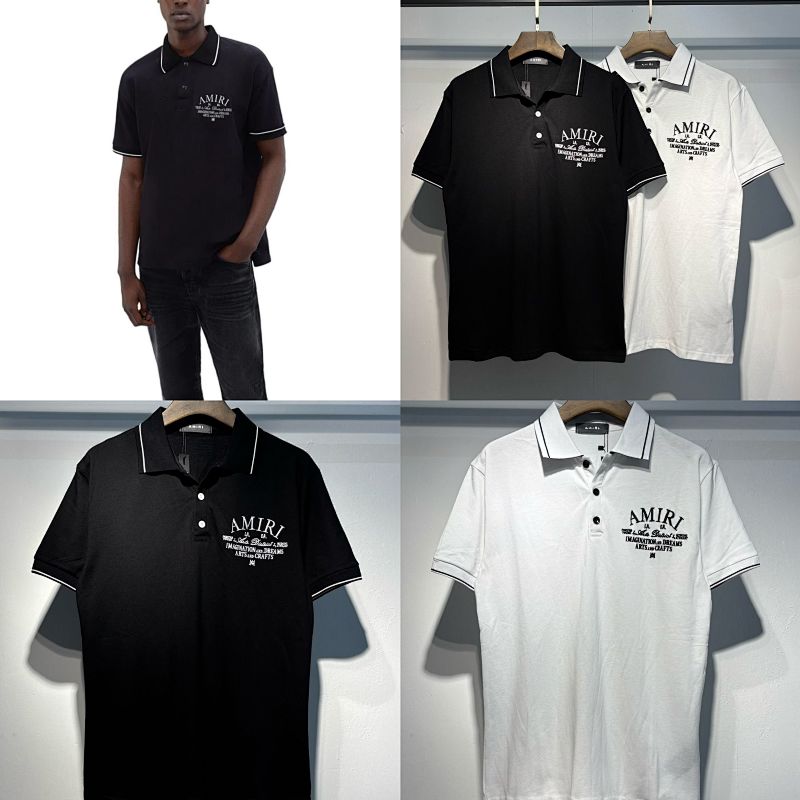 5129款P76 刺绣 POLO黑色 白色 S M L XL