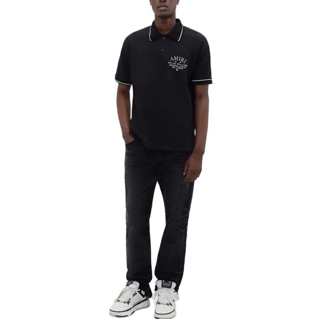 5129款P76 刺绣 POLO黑色 白色 S M L XL