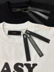 748款P47 面料260克双纱字母 白色 黑色 S M L XL
