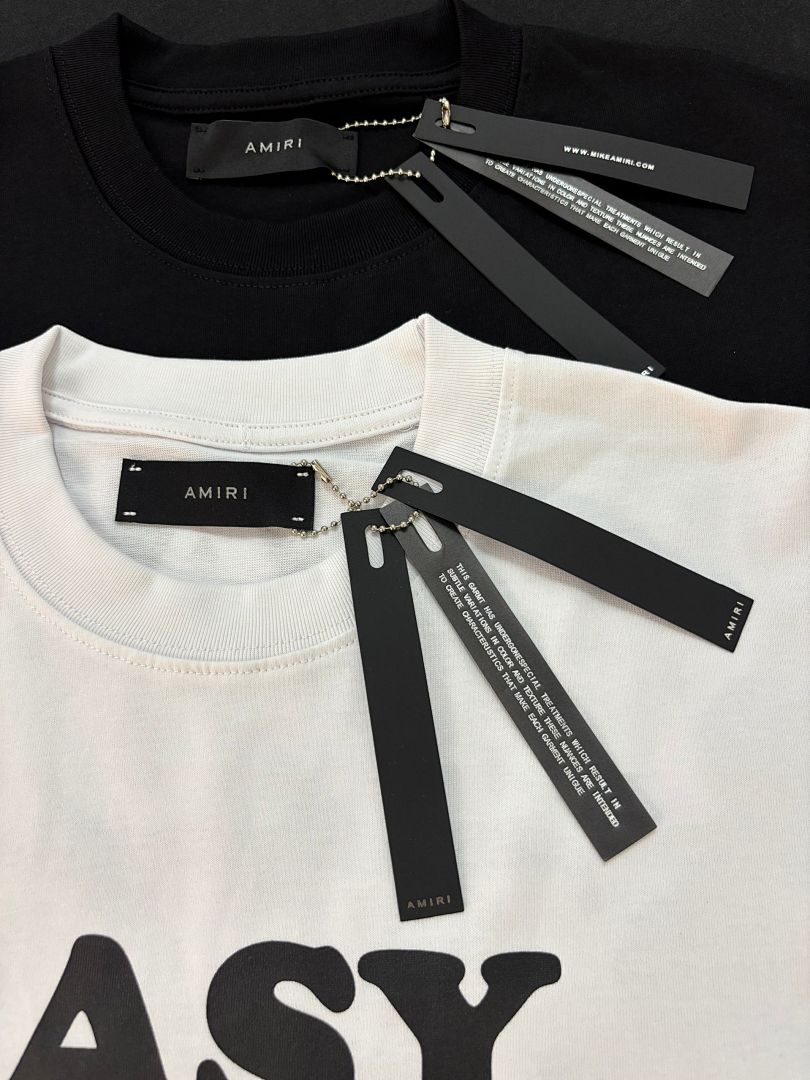 748款P47 面料260克双纱字母 白色 黑色 S M L XL