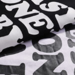 748款P47 面料260克双纱字母 白色 黑色 S M L XL