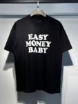 748款P47 面料260克双纱字母 白色 黑色 S M L XL