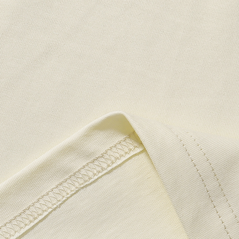 749款P47 面料260克双纱字母 杏色 黑色 S M L XL