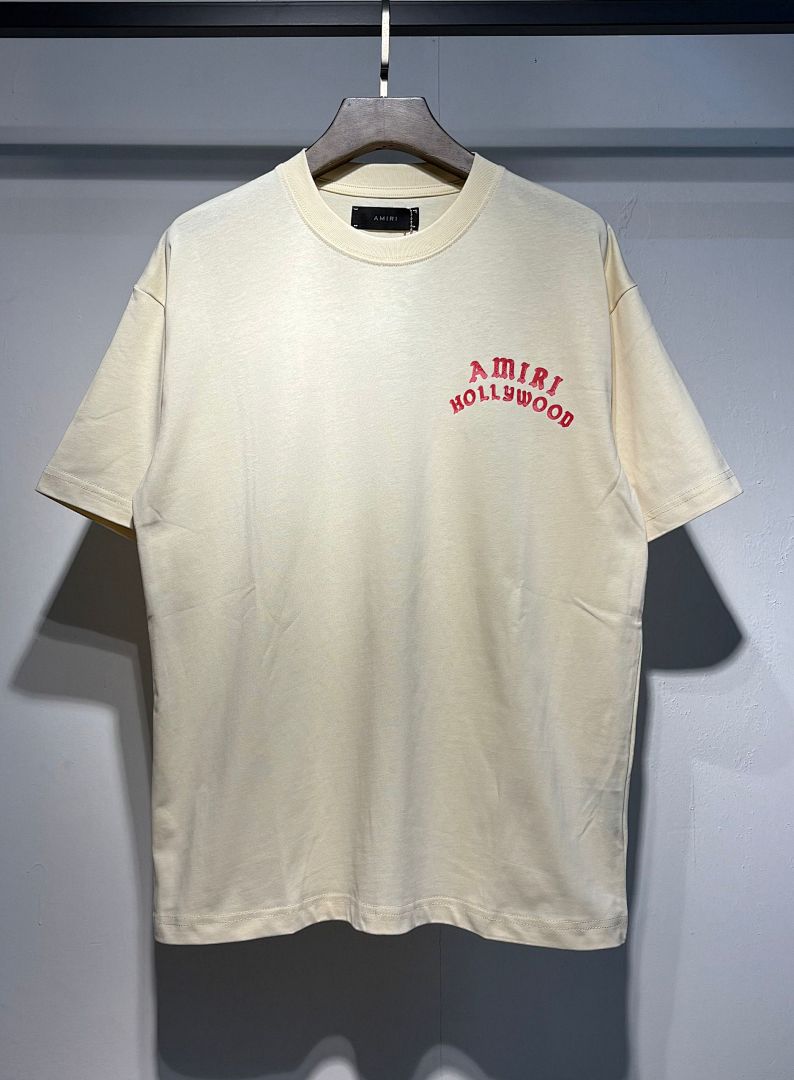 749款P47 面料260克双纱字母 杏色 黑色 S M L XL