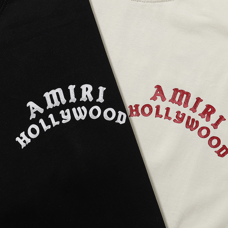 749款P47 面料260克双纱字母 杏色 黑色 S M L XL