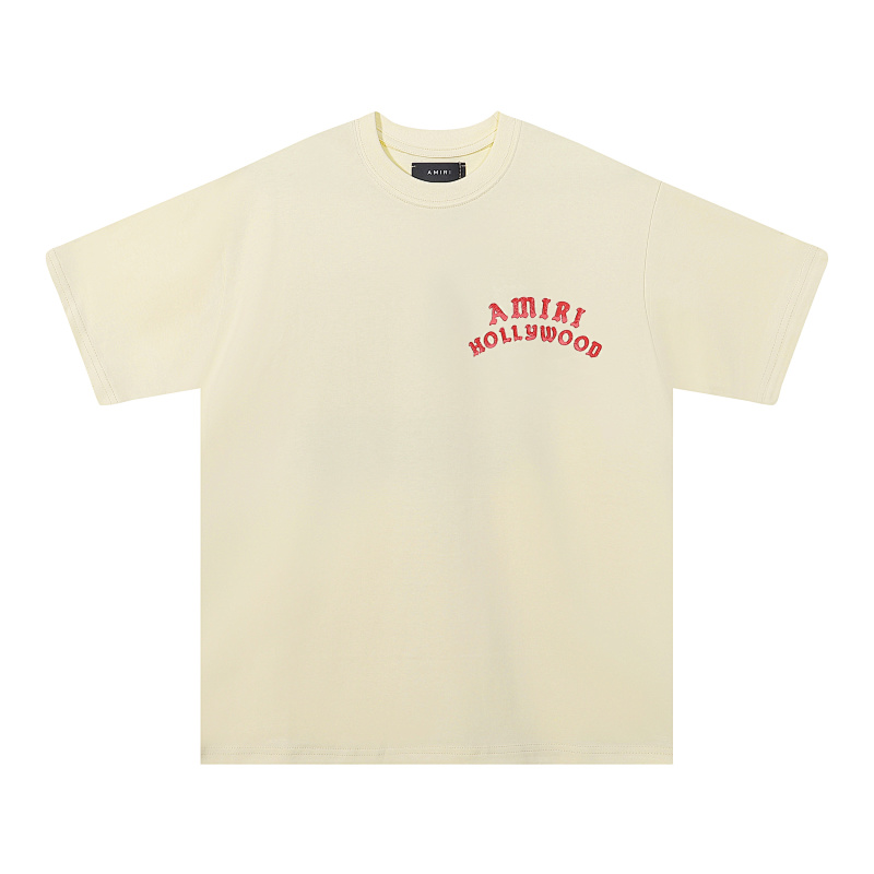 749款P47 面料260克双纱字母 杏色 黑色 S M L XL