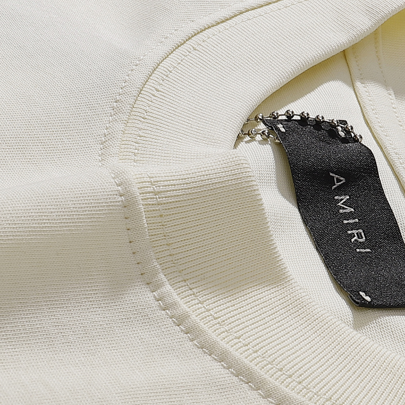 749款P47 面料260克双纱字母 杏色 黑色 S M L XL
