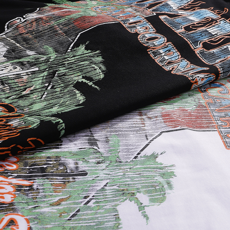 750款P53 面料260克双纱字母 白色 黑色 S M L XL