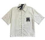 5163款 P73元 尼龙彩色钻衬衣 M L XL 白色 黑色 杏色