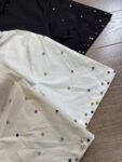 5163款 P73元 尼龙彩色钻衬衣 M L XL 白色 黑色 杏色