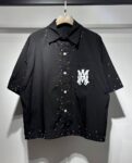 5163款 P73元 尼龙彩色钻衬衣 M L XL 白色 黑色 杏色