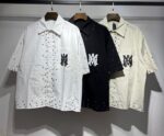 5163款 P73元 尼龙彩色钻衬衣 M L XL 白色 黑色 杏色