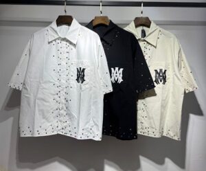 yupoo_106741_7ac1c7c7.jpg 5163款 P73元 尼龙彩色钻衬衣 M L XL 白色 黑色 杏色