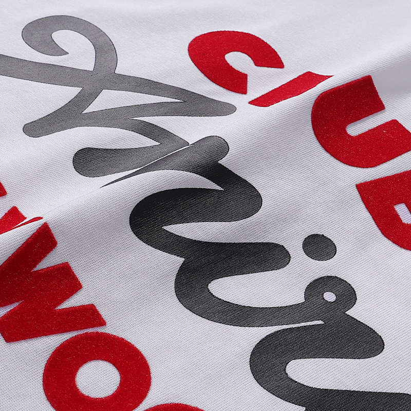 753款P50 面料260克双纱字母 白色 黑色 S M L XL