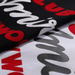 753款P50 面料260克双纱字母 白色 黑色 S M L XL