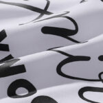 755款P50 面料260克双纱字母 白色 黑色 S M L XL