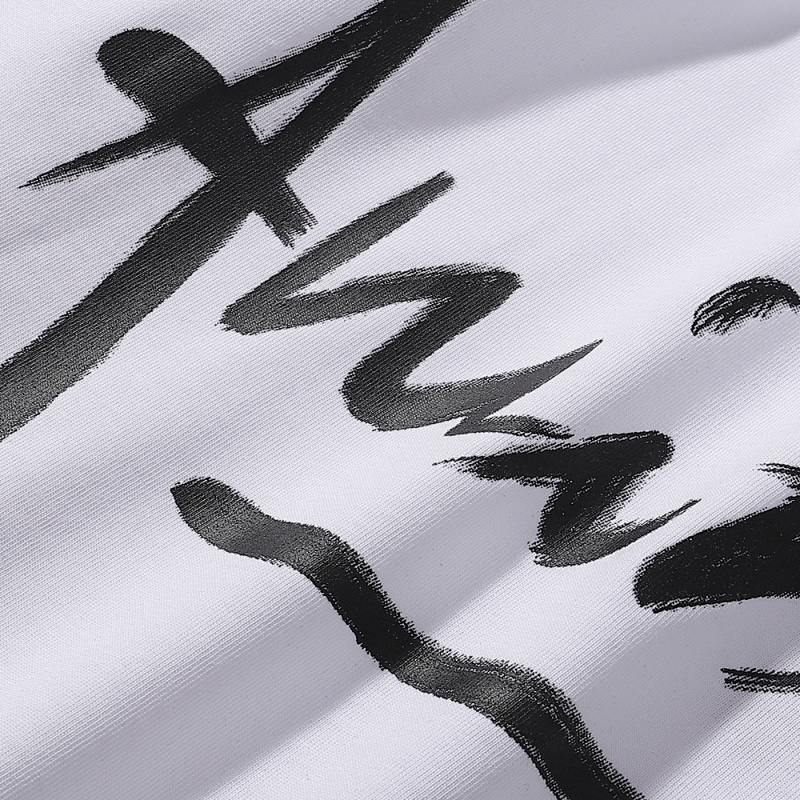 756款P47 面料260克双纱字母 白色 黑色 S M L XL