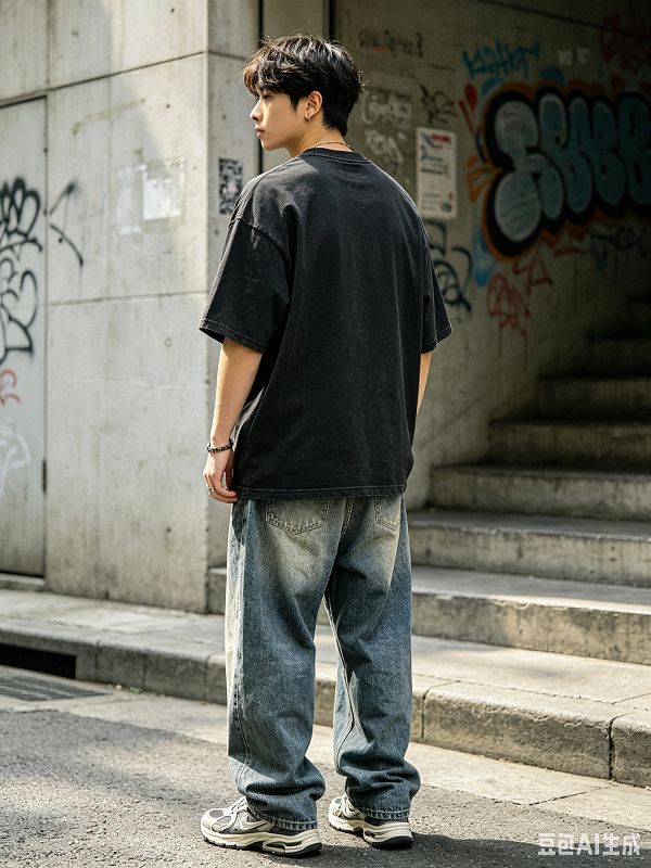898#复古黑s~xl p55