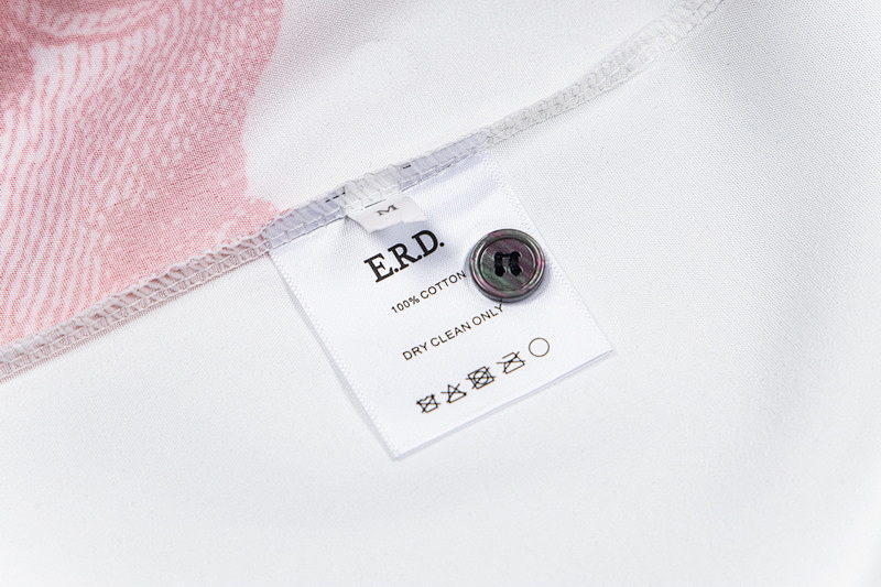 P57 ERD忧郁的富二代新款宽松休闲图案印花口袋短袖衬衫