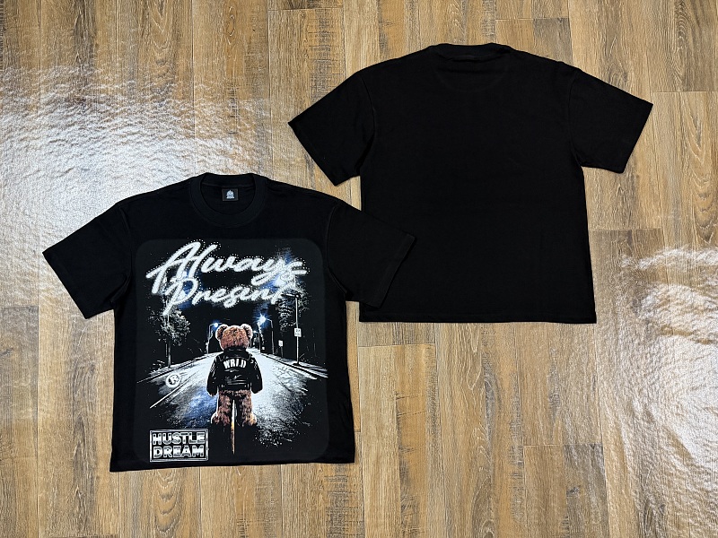 编号201    批55   ALWAYS-PRESENT  Champion T-Shirt 2026美国洛杉矶最新街头潮牌印花烫钻短袖T恤 码数：S  M  L  XL
