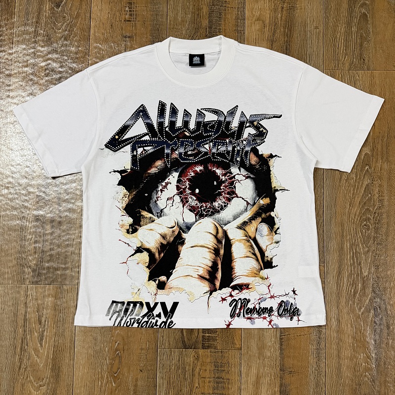 编号203    批55   ALWAYS-PRESENT  Champion T-Shirt 2026美国洛杉矶最新街头潮牌印花烫钻短袖T恤 码数：S  M  L  XL