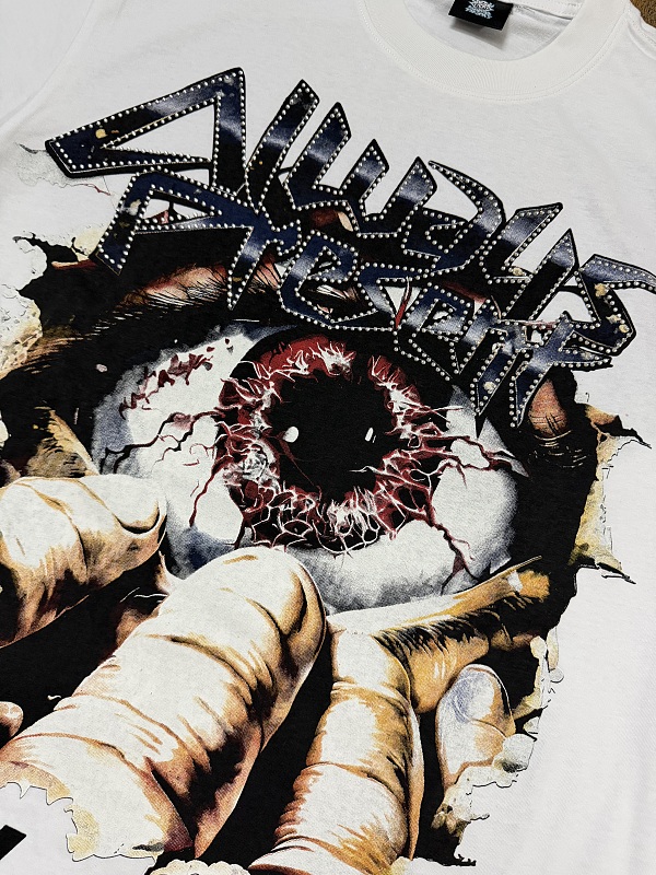编号203    批55   ALWAYS-PRESENT  Champion T-Shirt 2026美国洛杉矶最新街头潮牌印花烫钻短袖T恤 码数：S  M  L  XL