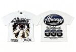编号203    批55   ALWAYS-PRESENT  Champion T-Shirt 2026美国洛杉矶最新街头潮牌印花烫钻短袖T恤 码数：S  M  L  XL