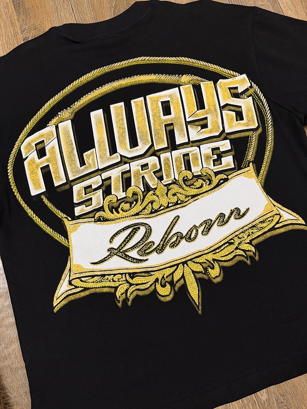 编号205    p55   ALWAYS-PRESENT  Champion T-Shirt 2026美国洛杉矶最新街头潮牌印花烫钻短袖T恤 码数：S  M  L  XL