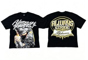 yupoo_39247_5cc18b00.jpg 编号205 p55 ALWAYS-PRESENT Champion T-Shirt 2026美国洛杉矶最新街头潮牌印花烫钻短袖T恤 码数:S M L XL
