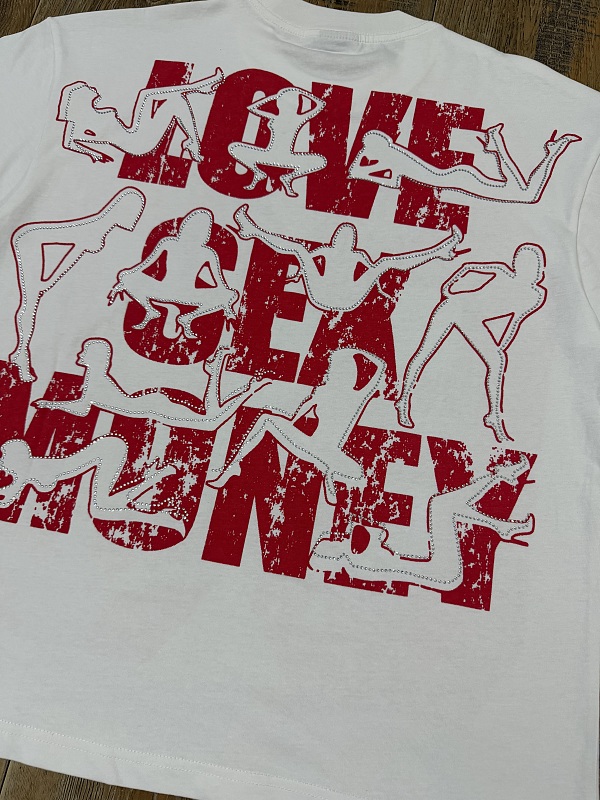 编号207    批55   ALWAYS-PRESENT  Champion T-Shirt 2026美国洛杉矶最新街头潮牌印花烫钻短袖T恤 码数：S  M  L  XL