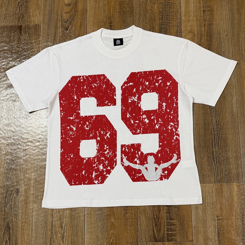 编号207    批55   ALWAYS-PRESENT  Champion T-Shirt 2026美国洛杉矶最新街头潮牌印花烫钻短袖T恤 码数：S  M  L  XL