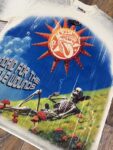 编号517    批70  RoughPlay Champion T-Shirt 2026美国洛杉矶最新街头潮牌白墨直喷烫钻洗水做旧短袖T恤 码数：S  M  L  XL