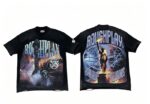 编号516    批72   RoughPlay Champion T-Shirt 2026美国洛杉矶最新街头潮牌白墨直喷烫钻洗水做旧短袖T恤 码数：S  M  L  XL