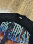 编号516    批72   RoughPlay Champion T-Shirt 2026美国洛杉矶最新街头潮牌白墨直喷烫钻洗水做旧短袖T恤 码数：S  M  L  XL