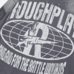 R128# P123 RoughPlay Can't Feel My Face Hoodie2026最新潮牌烫钻纯棉帽衫卫衣