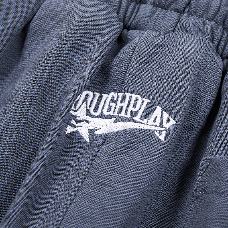 R122# P120 RoughPlay Double SweatPants2026最新欧美潮牌烫钻绣花纯棉休闲长裤卫裤