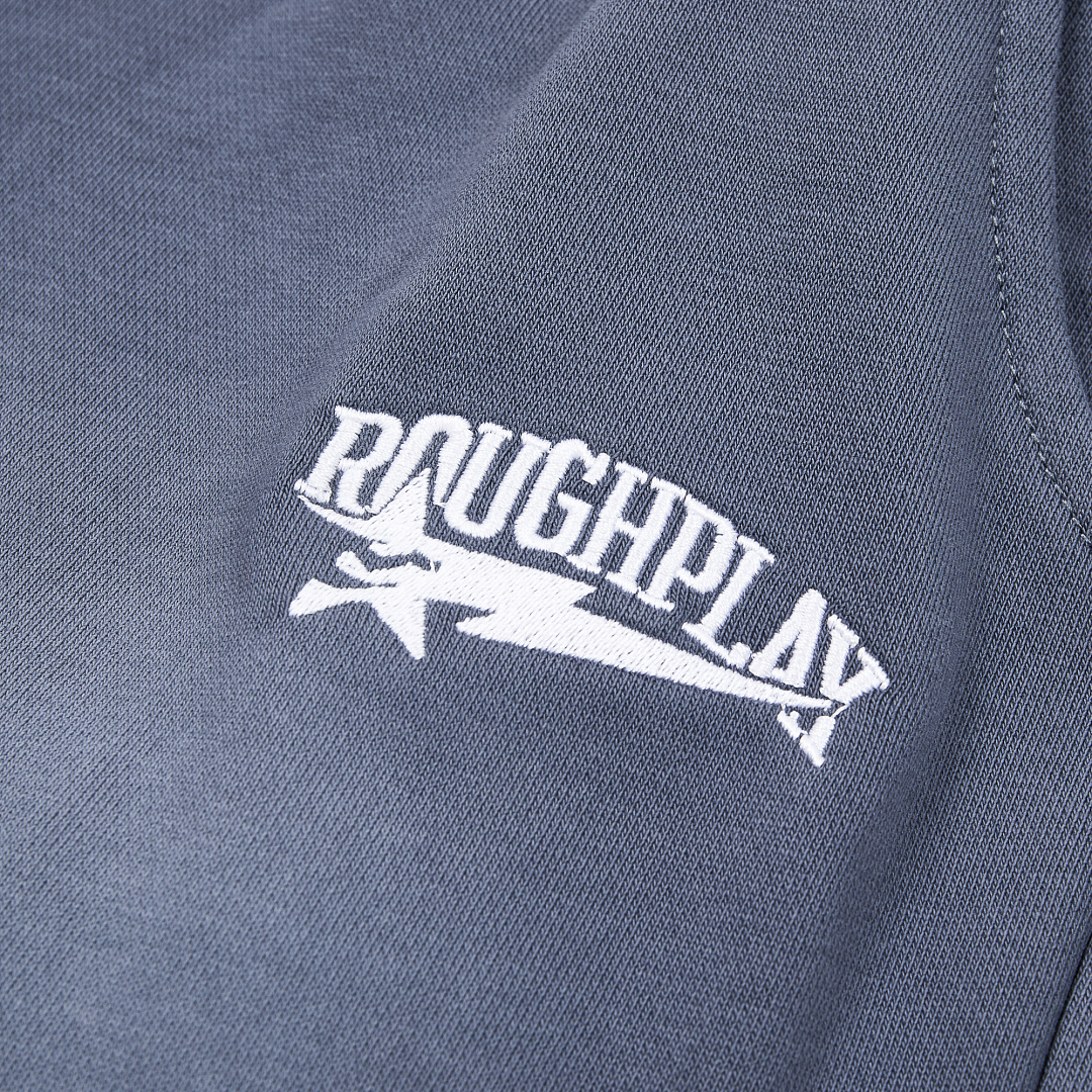 R122# P120 RoughPlay Double SweatPants2026最新欧美潮牌烫钻绣花纯棉休闲长裤卫裤