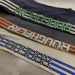 R122# P120 RoughPlay Double SweatPants2026最新欧美潮牌烫钻绣花纯棉休闲长裤卫裤