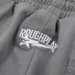 R122# P120 RoughPlay Double SweatPants2026最新欧美潮牌烫钻绣花纯棉休闲长裤卫裤