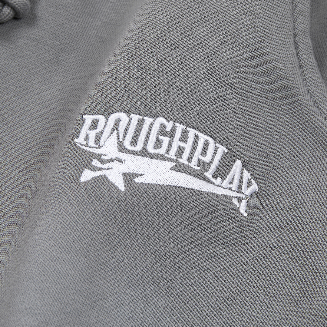 R122# P120 RoughPlay Double SweatPants2026最新欧美潮牌烫钻绣花纯棉休闲长裤卫裤