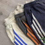 R122# P120 RoughPlay Double SweatPants2026最新欧美潮牌烫钻绣花纯棉休闲长裤卫裤