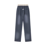 R122# P120 RoughPlay Double SweatPants2026最新欧美潮牌烫钻绣花纯棉休闲长裤卫裤