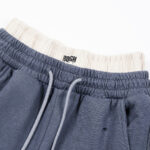 R122# P120 RoughPlay Double SweatPants2026最新欧美潮牌烫钻绣花纯棉休闲长裤卫裤