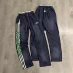 R122# P120 RoughPlay Double SweatPants2026最新欧美潮牌烫钻绣花纯棉休闲长裤卫裤